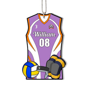 Personalized Name&Number Boy Volleyball Clothing Ornament