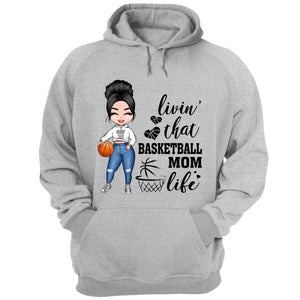 Livin' That Basketball Mom Life - Personalized Shirt - Gift For Basketball Mom - Basketball Lovers - NBA Lovers
