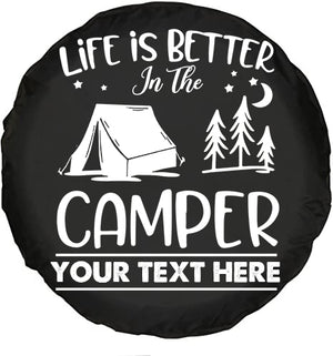 Welcome To Our Campsite Personalized Tire Cover