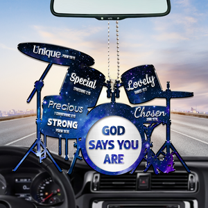 Drum Silhouette God Says You Are Ornament