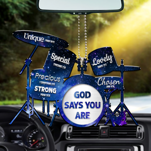 Drum Silhouette God Says You Are Ornament