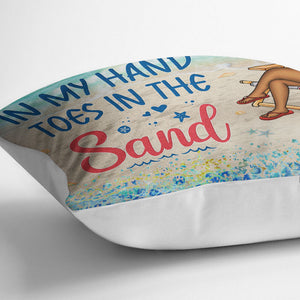 Some Girls Are Just Born With The Beach In Their Souls - Personalized Custom Pillow