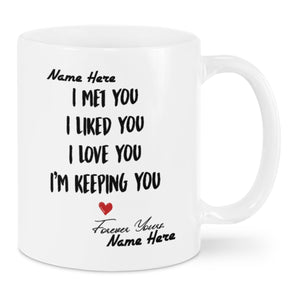 PERSONALIZED MUG: Sweetest Gift For Her - Him Mugs