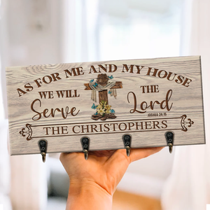 As For Our House Personalized Key Hanger