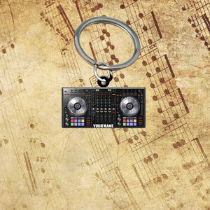 Personalized DJ Deejay Acrylic Flat Keychain