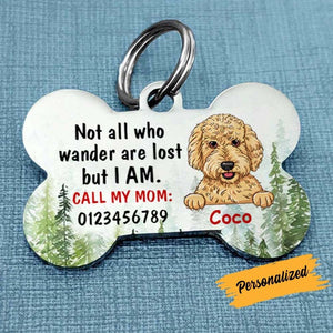 Personalized Pet Lost Wander Bone Pet Tag