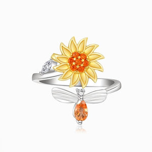 💕To My Daughter 👧 Sunflower Fidget Ring💕