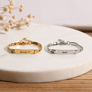 To My Granddaughter, I Will Always Be With You Personalized Baby Bracelet