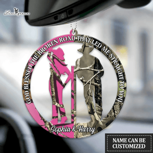 Country Life Camo God Blessed Personalized Ornament