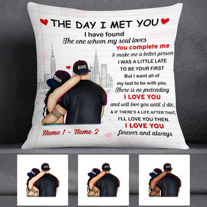 Couple The Day I Met You Pillowcase