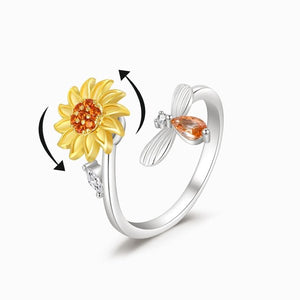 💕To My Daughter 👧 Sunflower Fidget Ring💕