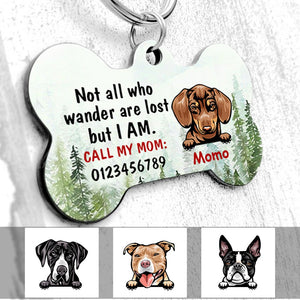 Personalized Dog Lost Wander Bone Pet Tag