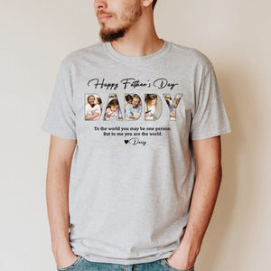 Upload Photo Happy Father's Day, Family Shirt