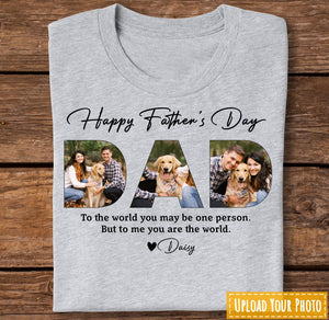 Upload Photo Happy Father's Day, Family Shirt