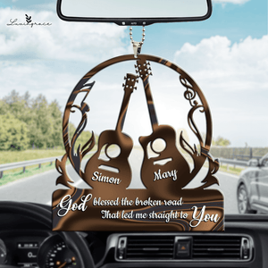 Guitar Love God Blessed Personalized Ornament