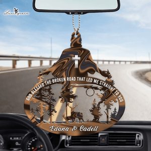 Jesus With Buck And Doe God Blessed Personalized Ornament