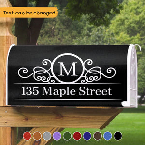 Family Name House Address Magnetic Mailbox Cover, Dog Lover Gift