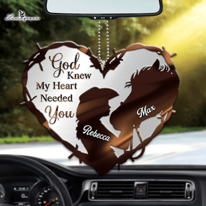 Personalized Horse Girl God Knew My Heart Ornament
