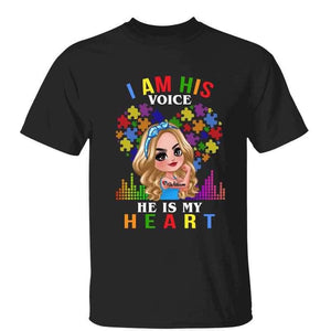 He Is My Heart Autism Strong Doll Personalized Shirt