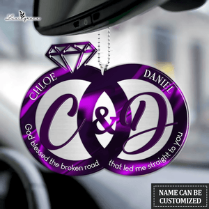 Wedding Rings For Couple God Blessed Personalized Ornament