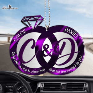 Wedding Rings For Couple God Blessed Personalized Ornament