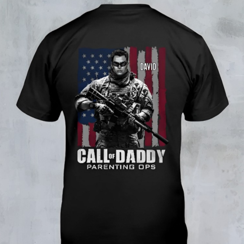 Call Of Daddy, Personalized Shirt, Gift For Dad