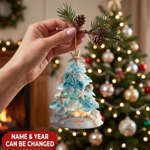 Coastal Seashell - Personalized Acrylic Custom Shape Ornament