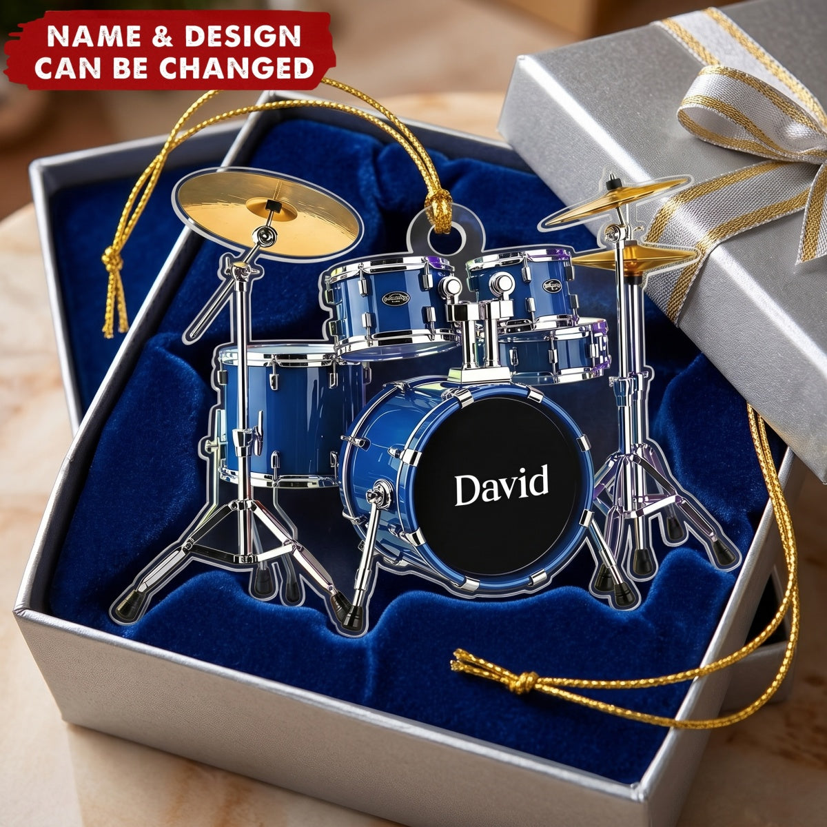 Born To Drum - Personalized Acrylic Custom Shape Ornament