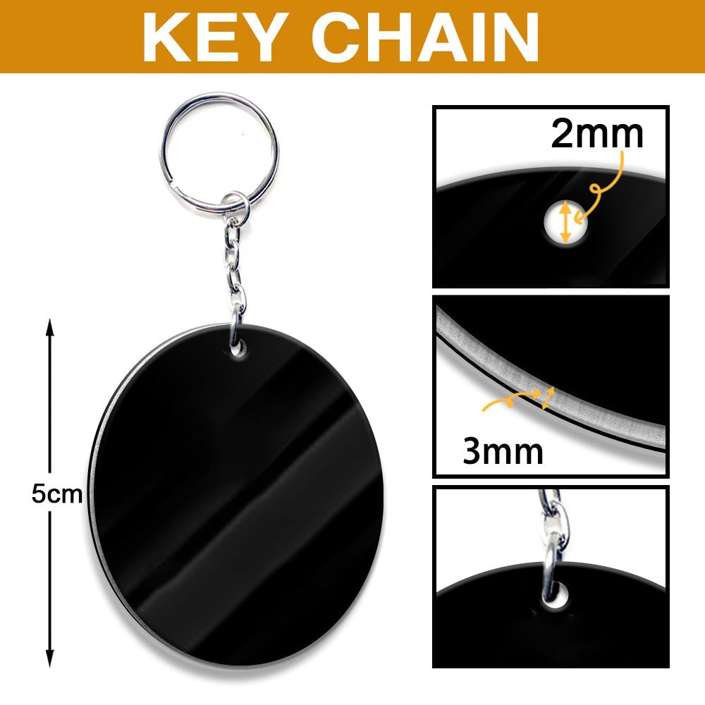 Duck Car Happy Moment - Personalized Flat Keychain - Gift for Car Lovers