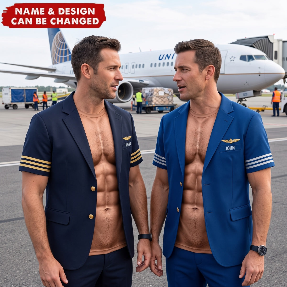 Pilot Abs- Personalized Funny T-shirt