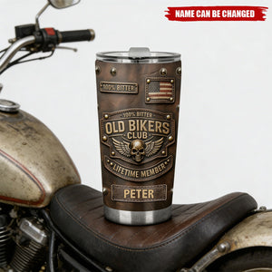 Old Biker Club - Personalized Biker Tumbler