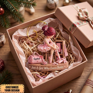 Personalized Ballerina Ornament, Dance Recital Gift For Girls, Custom Ballet Dancer Keepsake