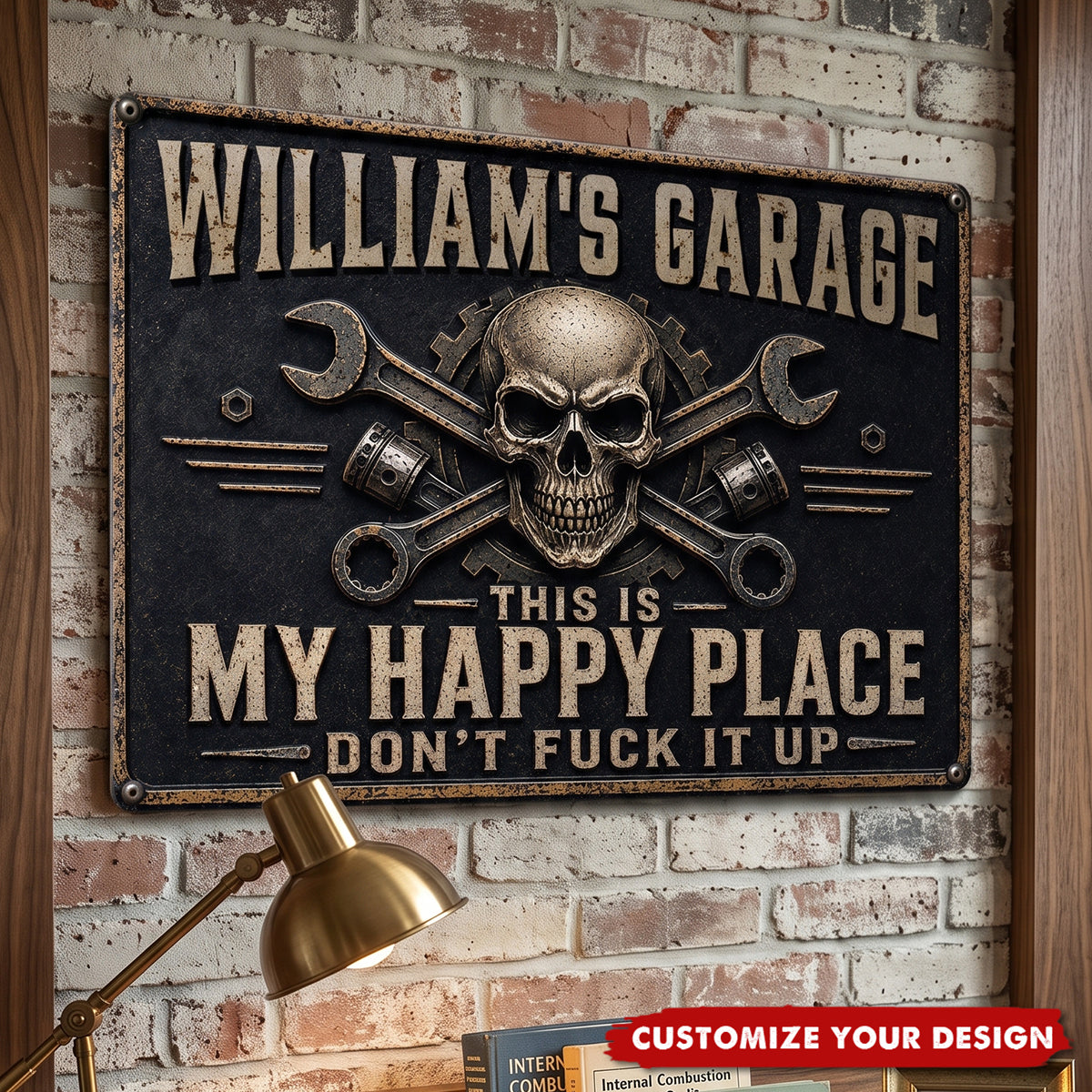 Custom Home Decor Metal Sign - Personalized Birthday Gifts - Fix It Yourself
