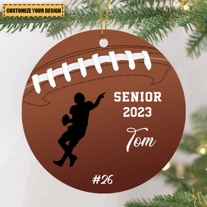 Personalized Custom Football Ornament