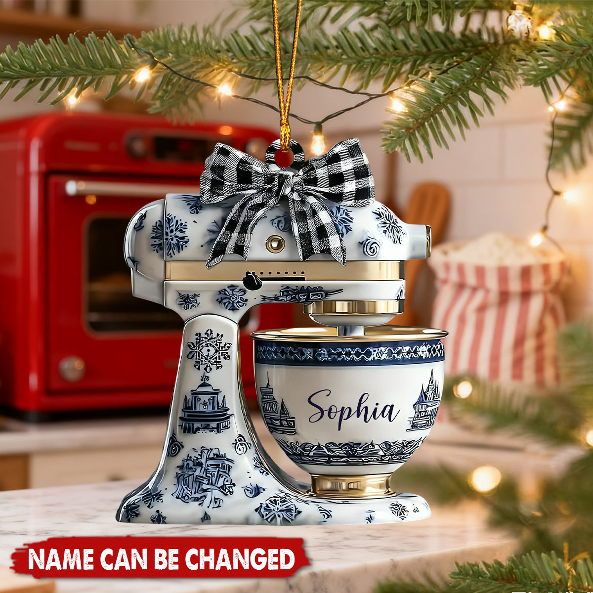 Kitchen Mixer - Personalized Christmas Acrylic Ornament, Gift For Bakers, Baker Gifts