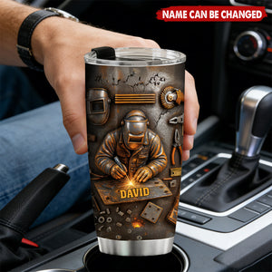 Gift For Welders Showcasing Craftsmanship and Tools - Personalized Tumbler