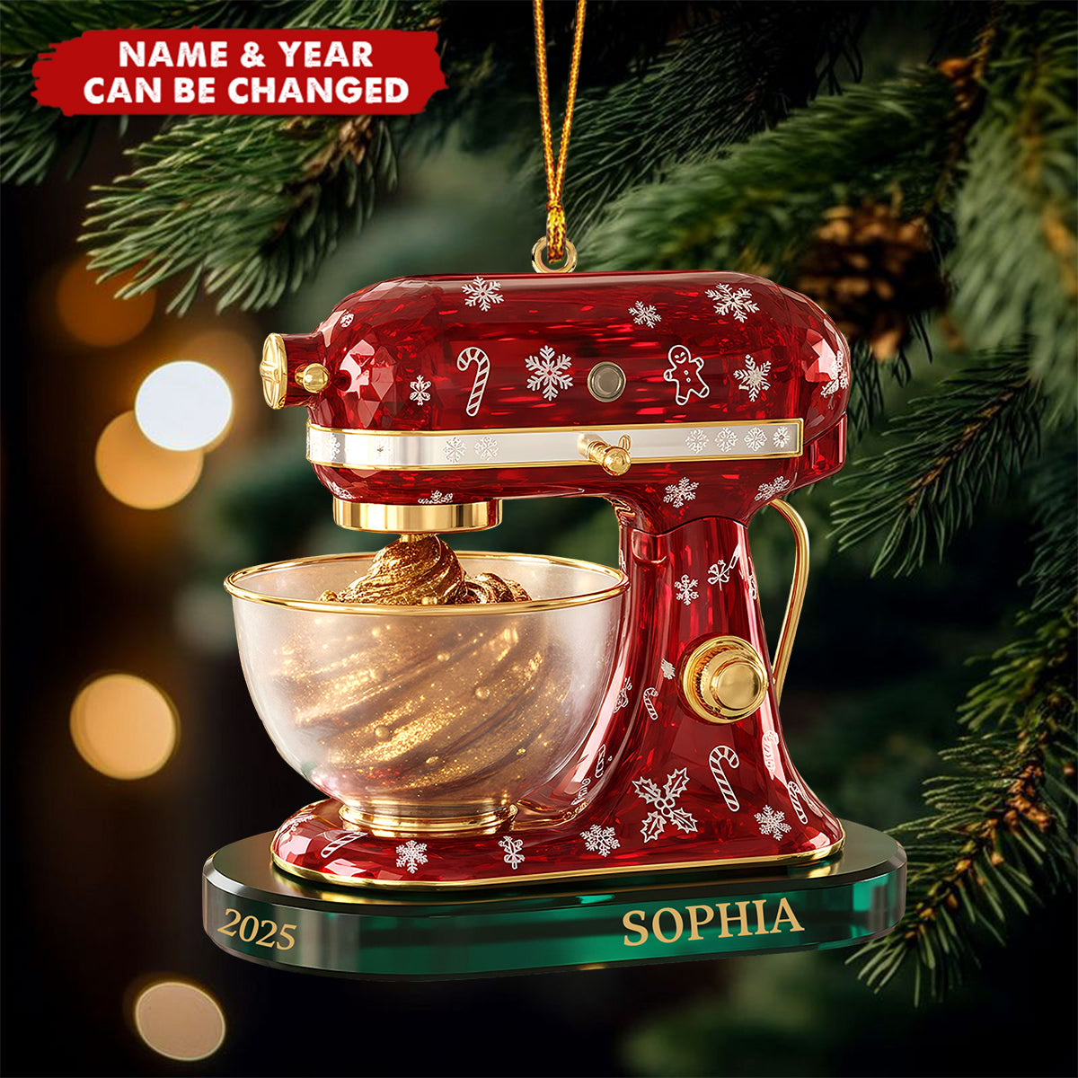 Baking Mixer Ornament - Personalized Gifts For Baking Lovers