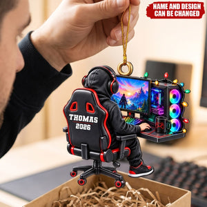 Personalized Acrylic Ornament - PC Gamer Gift