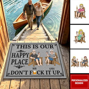 Custom Home Decor Decorative Mat - Personalized Summer Vacation And Travel Gifts For Husband And Wife, Him And Her - Our Little Slice Of Heaven