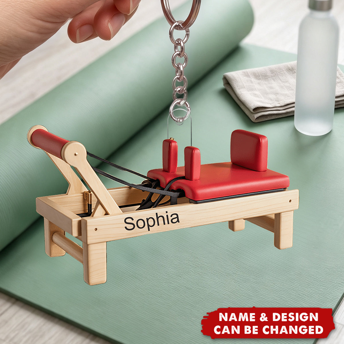 Custom Pilates Equipment Gift for Pilates Lover - Personalized Acrylic  Keychain