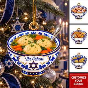 Personalized Traditional Hanukkah Food Ornament - Personalized Ornament