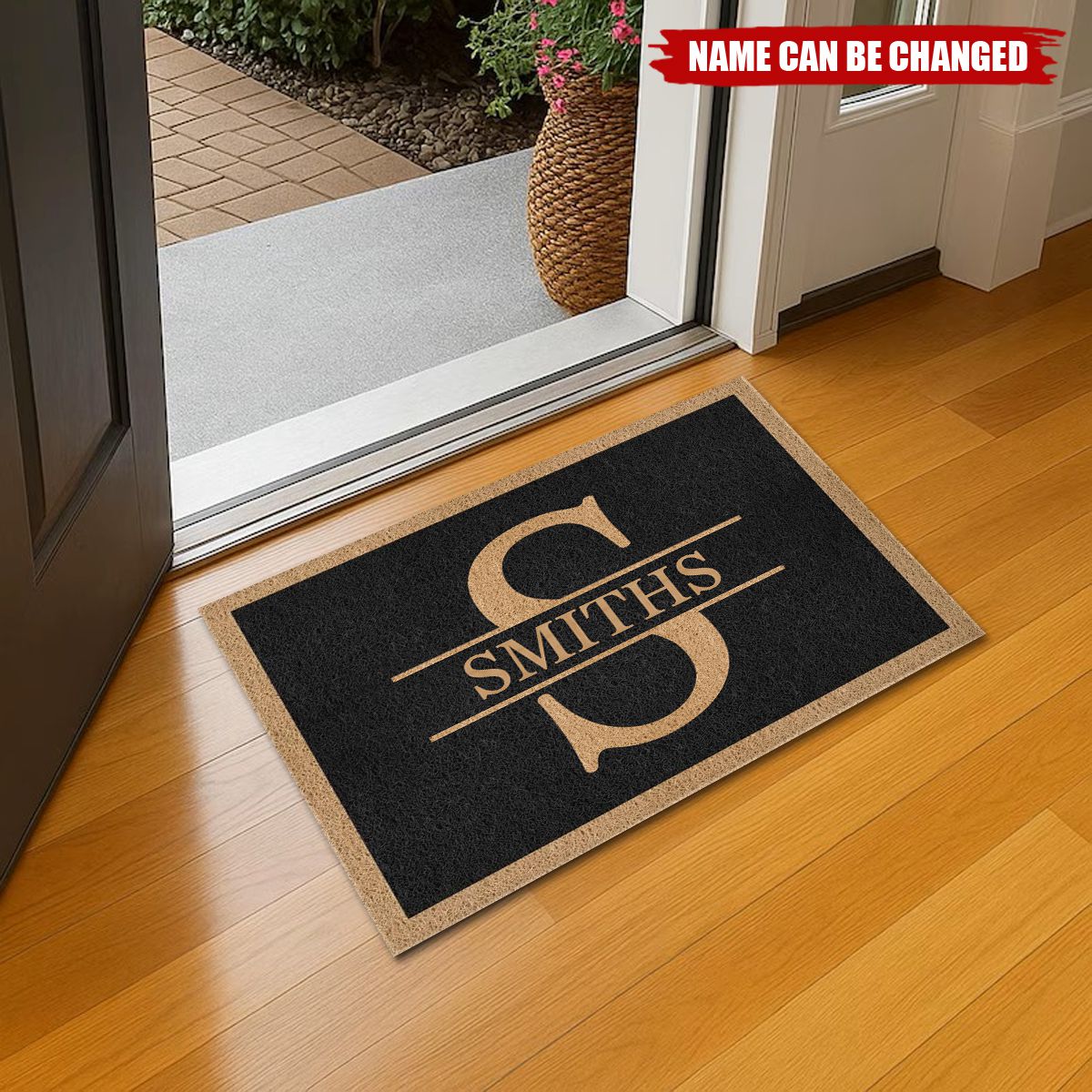Monogram Family Name - Personalized Doormat