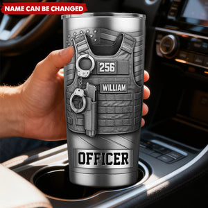 Serve And Protect - Personalized Police Officer Tumbler