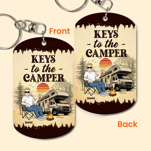 Keys To The Camper For Man- Personalized Keychain