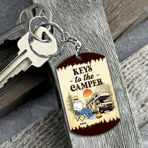 Keys To The Camper For Man- Personalized Keychain