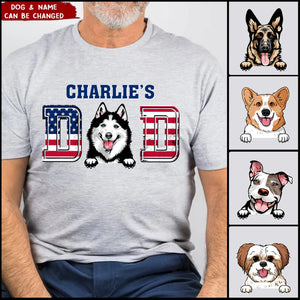 Dog Dad Independence Day 4th Of July Personalized T-shirt