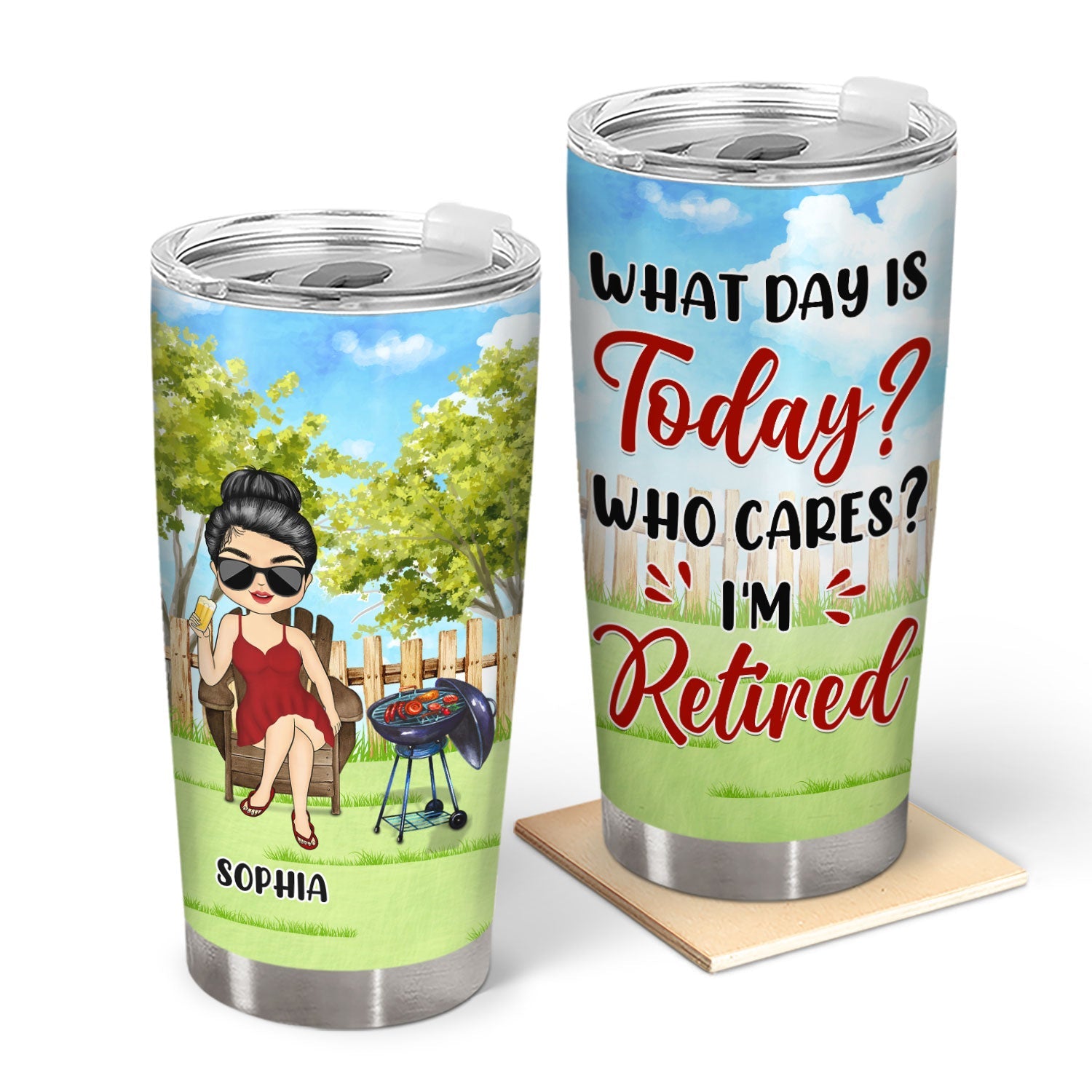 The Legend Has Retired - Retirement Gift - Personalized Custom Tumbler