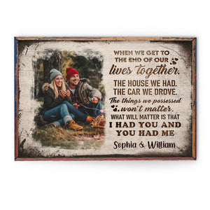 Love You Forever And Always - Personalized Horizontal Photo Poster