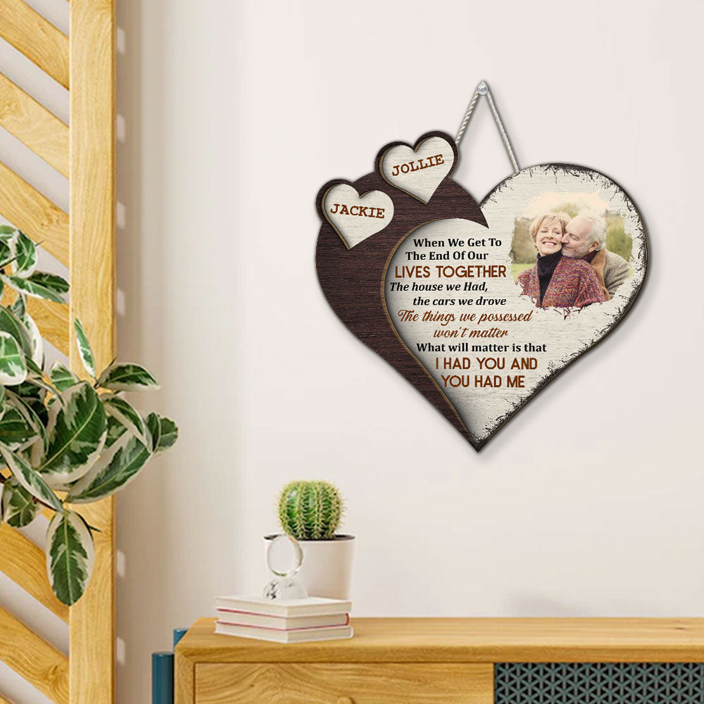 You Had Me - Personalized Custom Photo Wood Sign