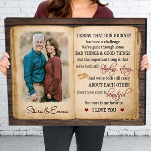 Still Standing Strong -Gift for Couple - Personalized Horizontal Photo Poster